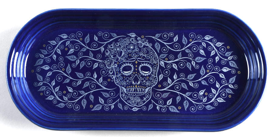 Fiesta Skull and Vine Twilight Bread Tray by Fiesta Tableware Company-1