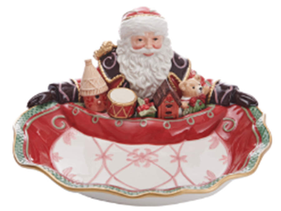 Chalet Santa Server by Fitz and Floyd-1