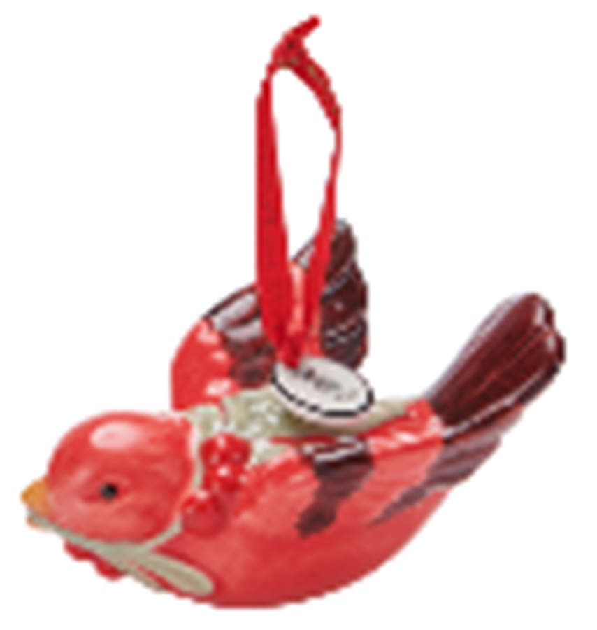 Chalet Cardinal Ornament by Fitz and Floyd-1
