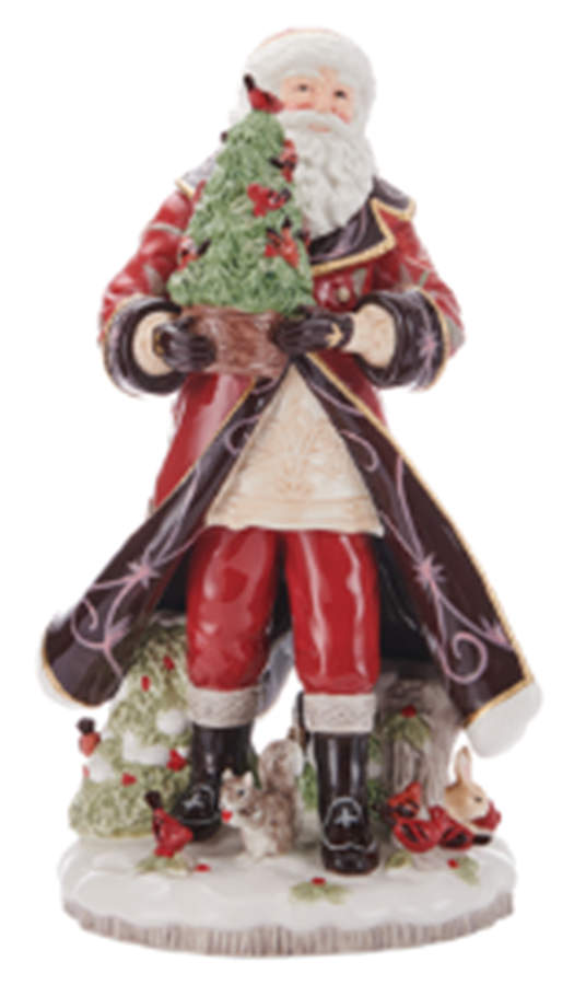 Chalet Santa Claus Figurine by Fitz and Floyd-1