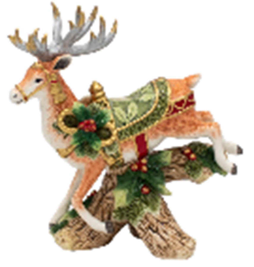Holiday Home Green Figural Candleholder by Fitz and Floyd-1
