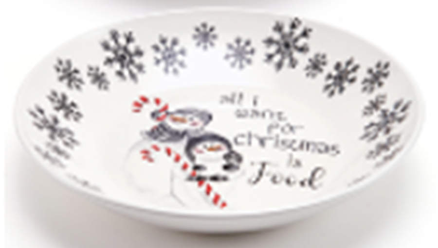 Snow Days 12" Round Serving Bowl by Fitz and Floyd-1