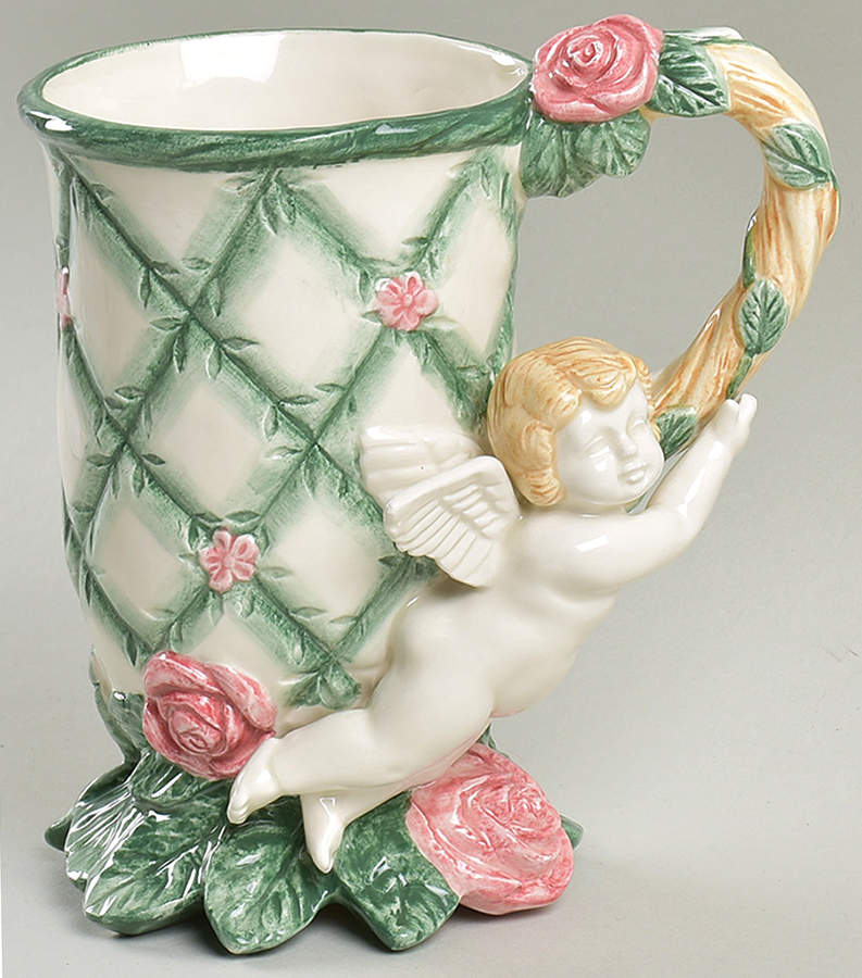 Cherub Rose Mug by Fitz & Floyd-1