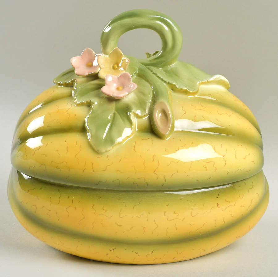Melon Figural Box & Lid by Fitz & Floyd-1