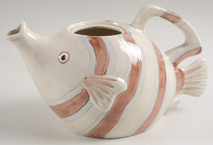 Tropical Fish Teapot No Lid by Fitz & Floyd-1
