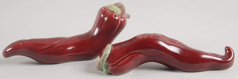 Chilli Peppers Salt & Pepper Set by Fitz & Floyd-1