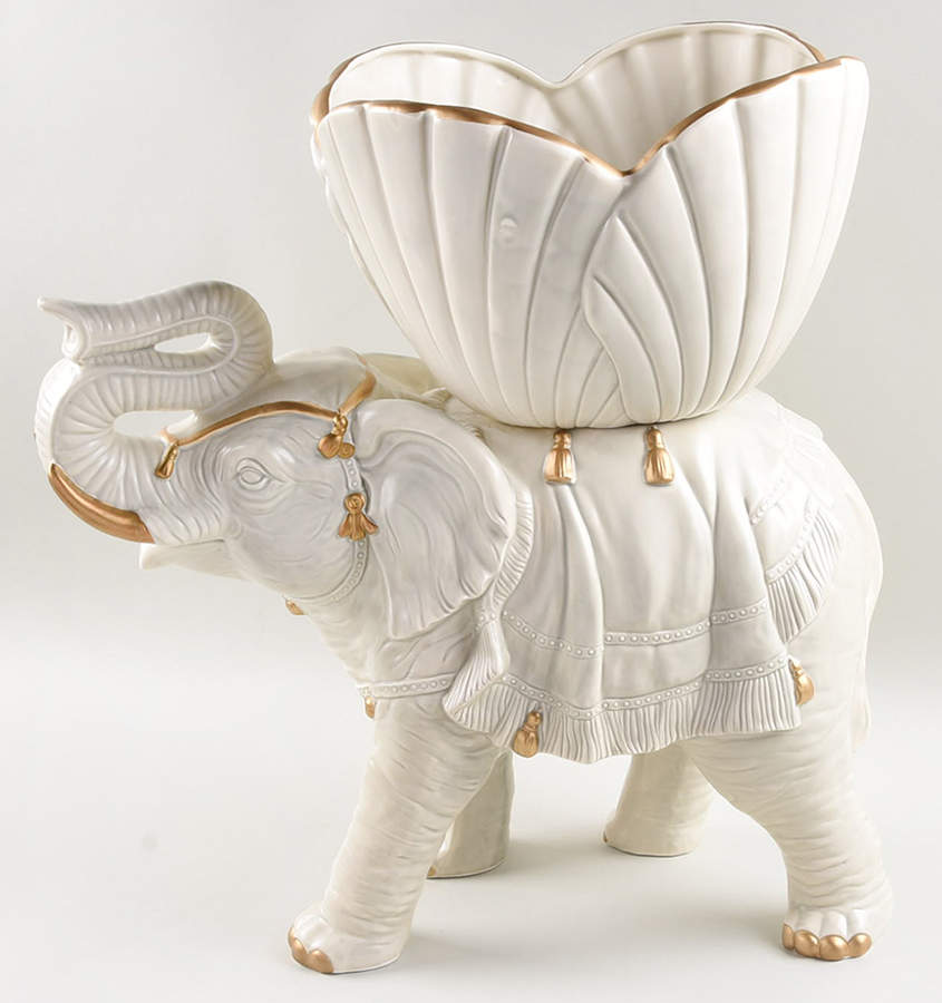 Elephant Planters Figural Planter by Fitz & Floyd-1