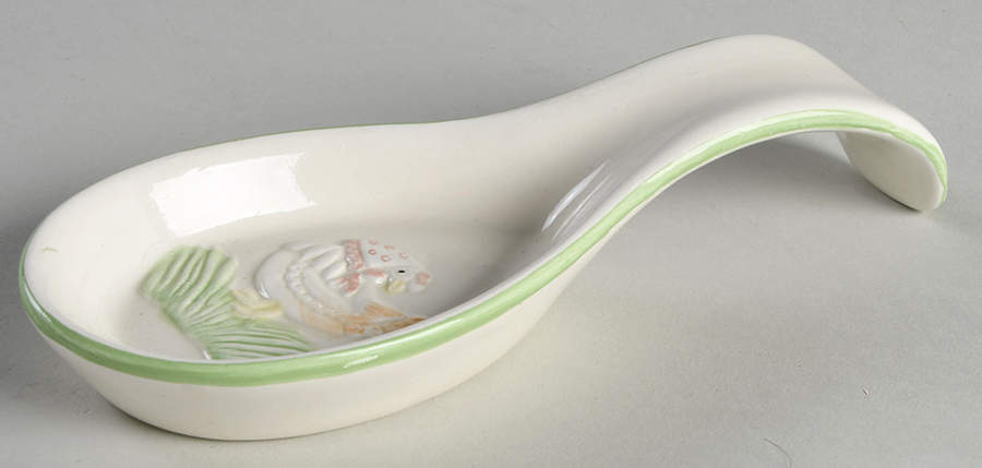 Nesting Hen Spoon Rest/Holder (Holds 1 Spoon) by Fitz & Floyd-1