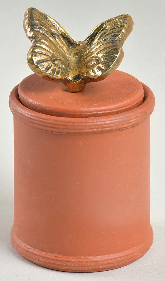 FIT213 Round Box & Lid with Candle by Fitz & Floyd-1