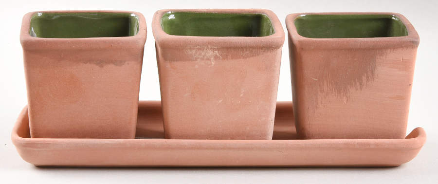 FIT222 Condiment Set-3 Open Bowls & Tray by Fitz & Floyd-1