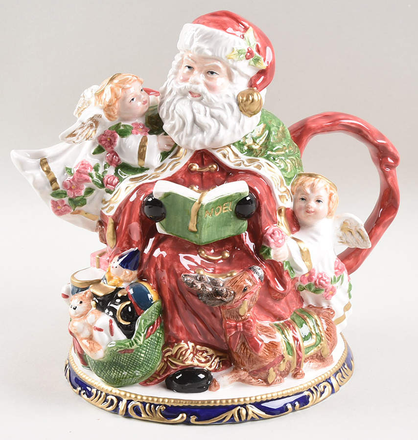 Santa's Angels Teapot & Lid by Fitz & Floyd-1