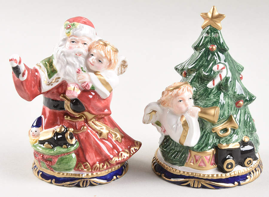 Santa's Angels Salt & Pepper Set by Fitz & Floyd-1