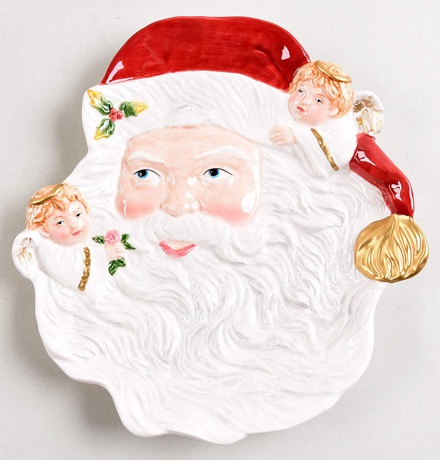 Santa's Angels Canape Plate by Fitz & Floyd-1
