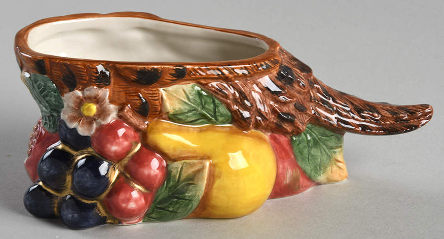 Renaissance Pheasant Figural Sugar Bowl No Lid by Fitz & Floyd-1