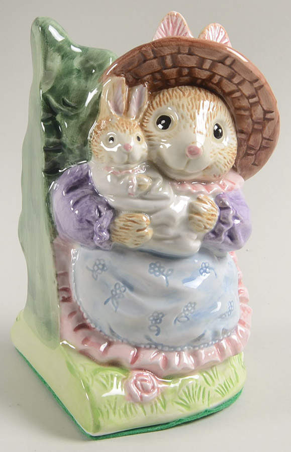 Mommy Bunny Single China Bookend by Fitz & Floyd-1