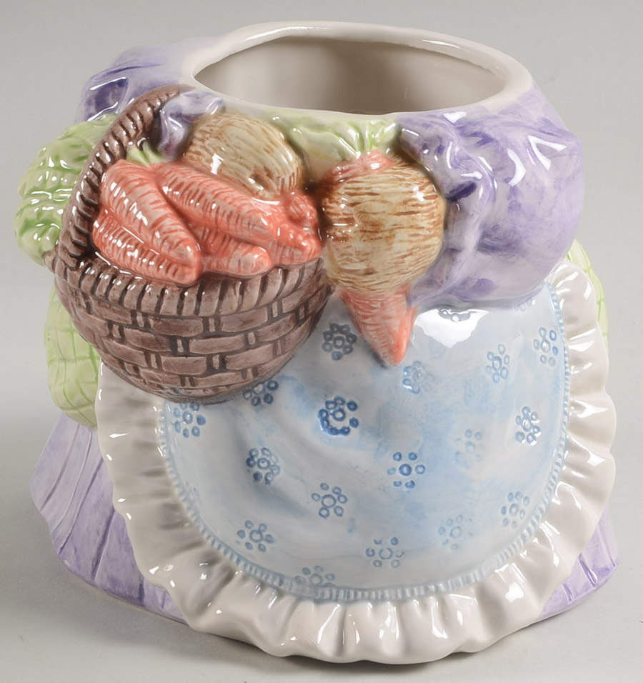 Mommy Bunny Cookie Jar No Lid by Fitz & Floyd-1