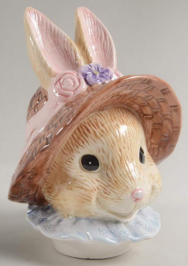 Mommy Bunny Lid for Cookie Jar by Fitz & Floyd-1