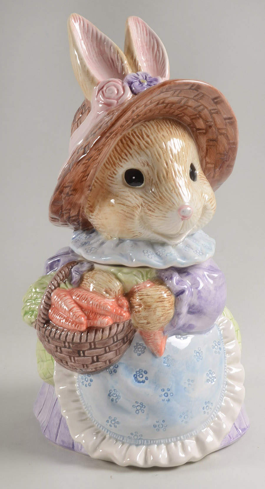 Mommy Bunny Cookie Jar & Lid by Fitz & Floyd-1