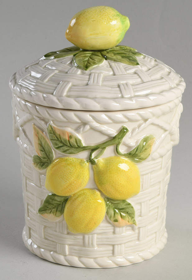 FIT232 Medium Canister & Lid by Fitz & Floyd-1