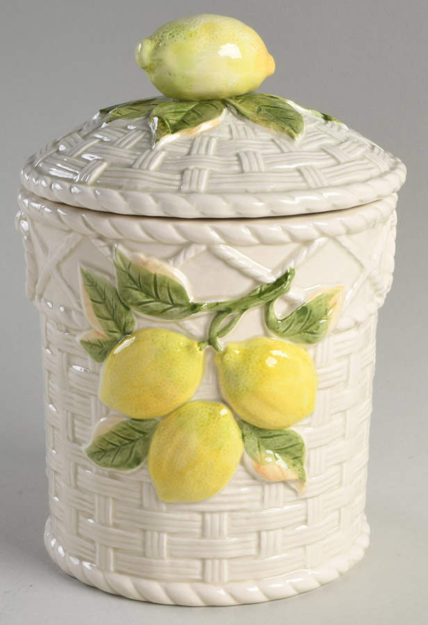 FIT232 Large Canister & Lid by Fitz & Floyd-1
