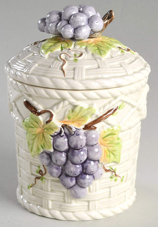 FIT233 Medium Canister & Lid by Fitz & Floyd-1