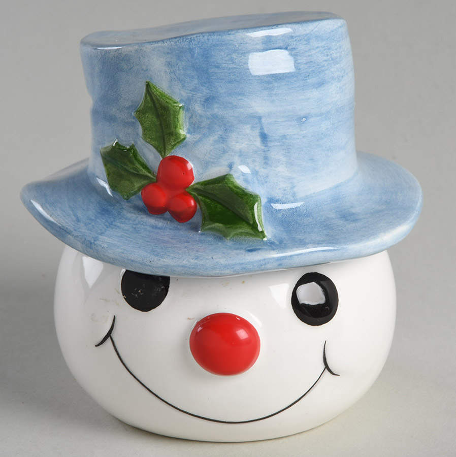 Snowman Candlebox with Lid by Fitz & Floyd-1