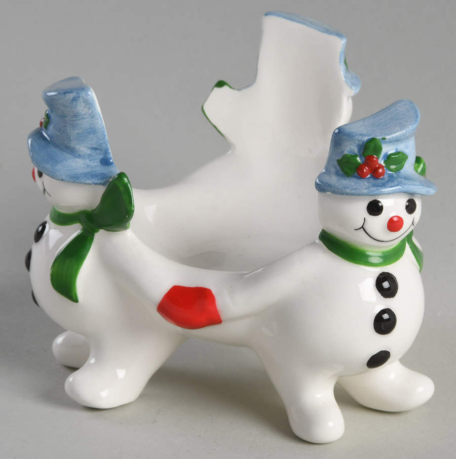 Snowman Votive Candleholder by Fitz & Floyd-1
