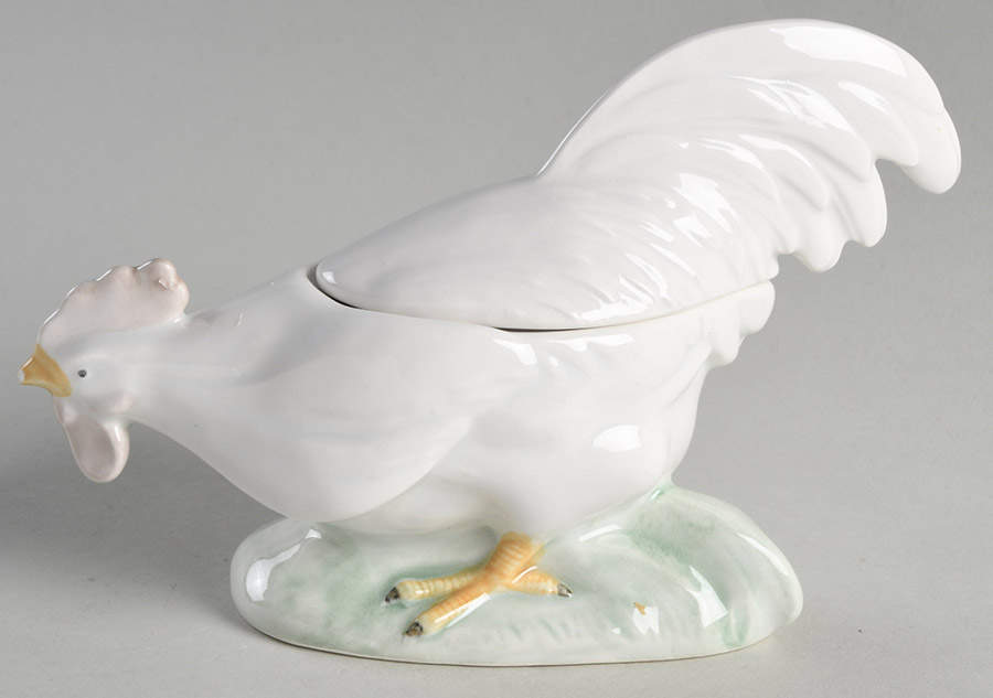 Rooster Figural Box & Lid by Fitz & Floyd-1