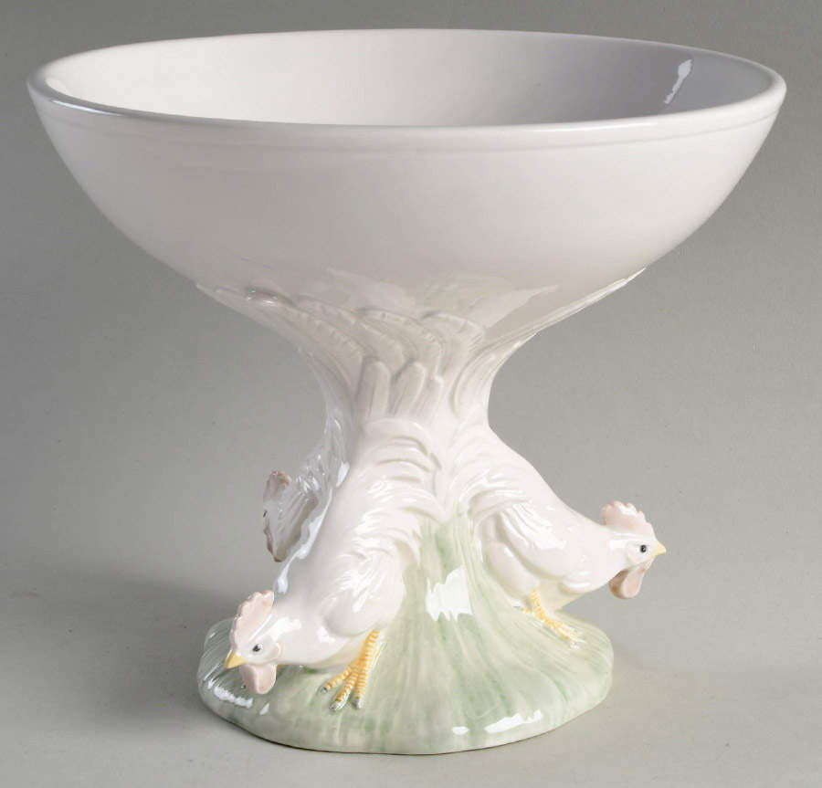 Rooster Round Compote (Height X Width) by Fitz & Floyd-1