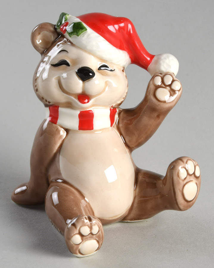 Santa Bear Figurine by Fitz & Floyd-1