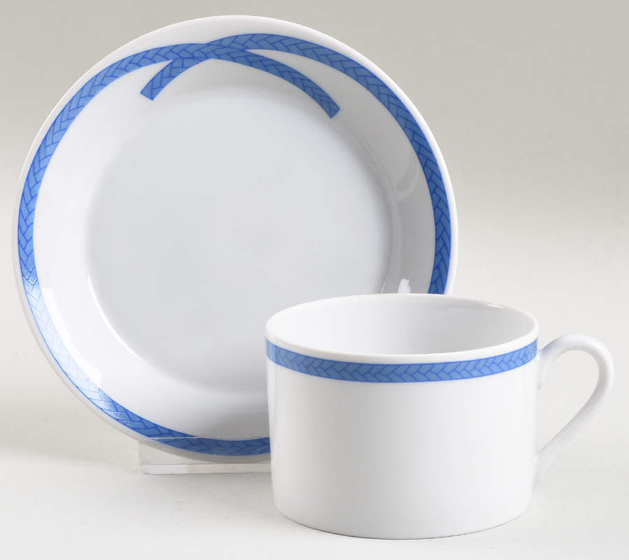 FIT242 Flat Cup & Saucer Set by Fitz & Floyd-1
