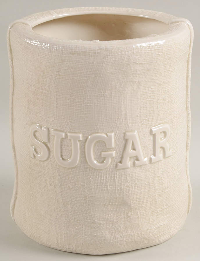 Flour Sack Sugar Canister No Cork Stopper by Fitz & Floyd-1