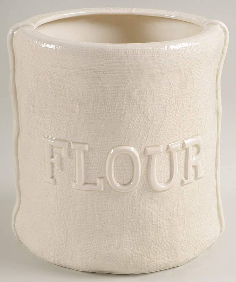 Flour Sack Flour Canister No Cork Stopper by Fitz & Floyd-1
