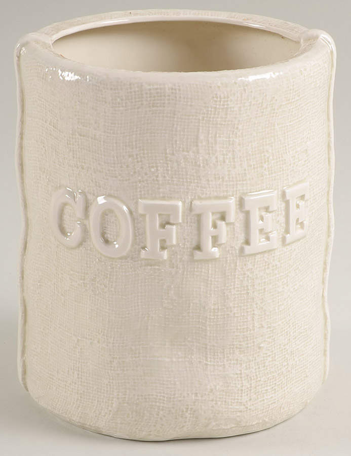 Flour Sack Coffee Canister No Cork Stopper by Fitz & Floyd-1