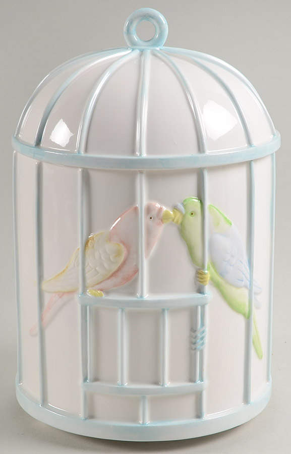 Lovebirds Extra Large Canister & Lid by Fitz & Floyd-1