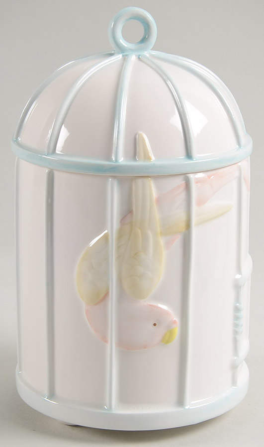 Lovebirds Medium Canister & Lid by Fitz & Floyd-1