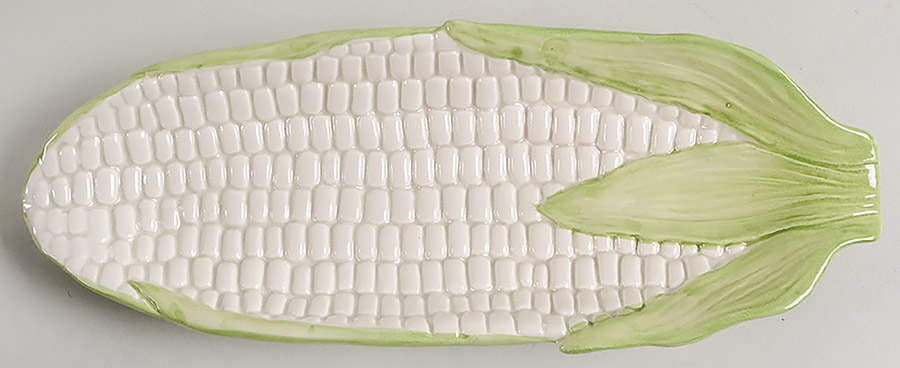 Corn White Boiled Corn Holder by Fitz & Floyd-1