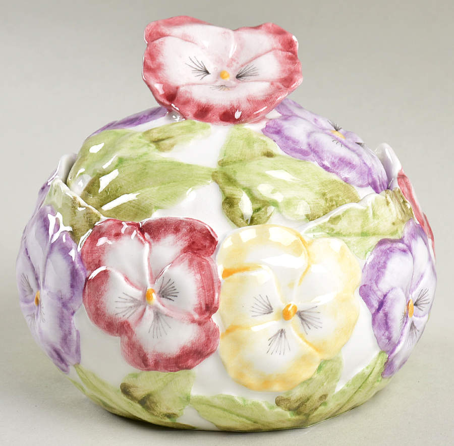 FIT280 Sugar Bowl & Lid by Fitz & Floyd-1