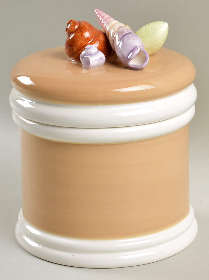 Shell Large Canister & Lid by Fitz & Floyd-1