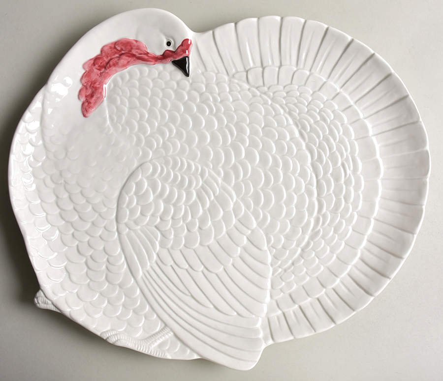 Turkey 16" Figural Platter by Fitz & Floyd-1