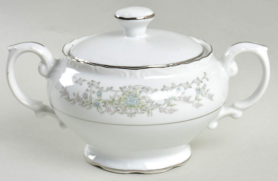Theresa Sugar Bowl & Lid by Fine China of Japan-1