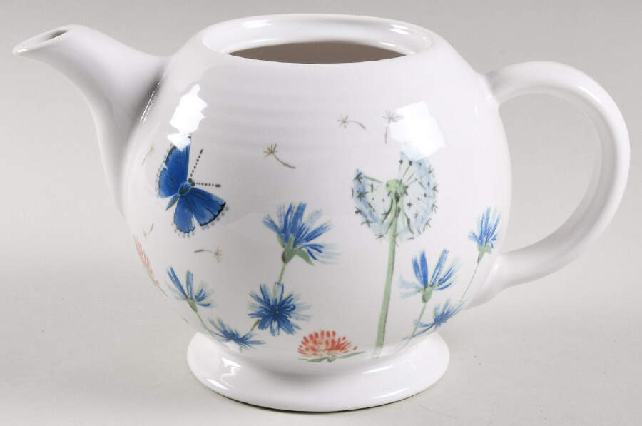 Fiesta Breezy Floral Teapot No Lid by Fiesta Tableware Company-1