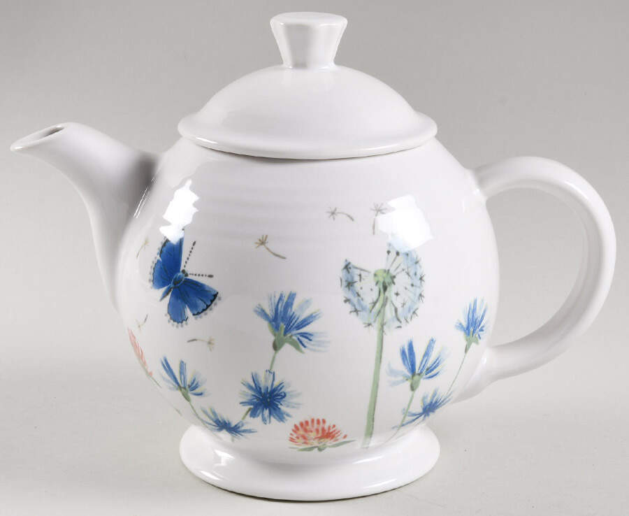 Fiesta Breezy Floral Teapot & Lid by Fiesta Tableware Company-1