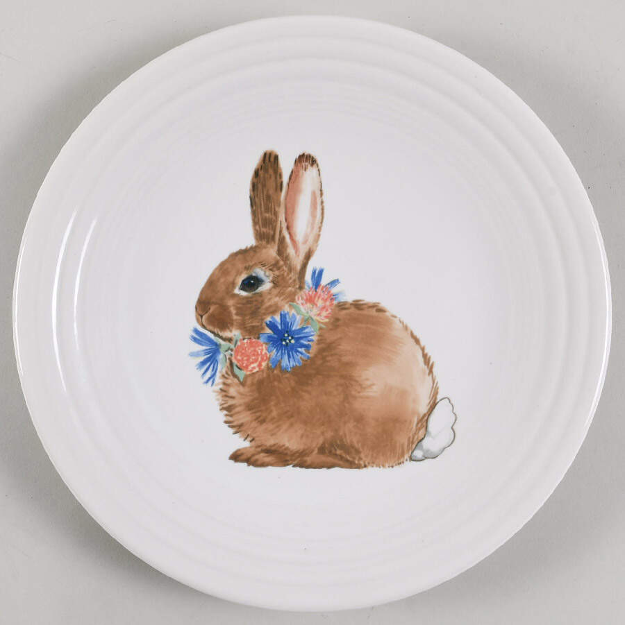 Fiesta Breezy Floral Luncheon Plate by Fiesta Tableware Company-1