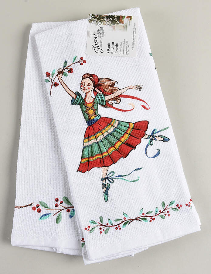 Fiesta Nutcracker Cloth Kitchen Towel (Set of Motifs 3 & 4) by Fiesta Tableware Company-1