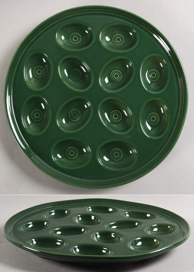 Fiesta Jade (Intro 2023) Deviled Egg Plate by Fiesta Tableware Company-1