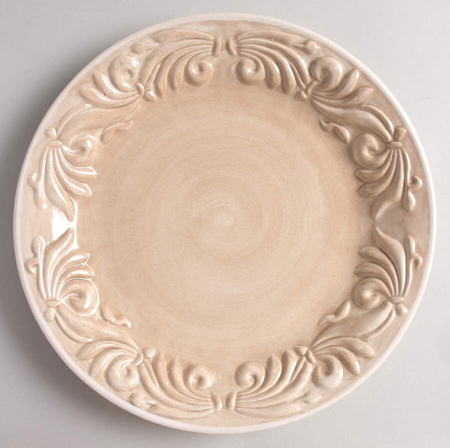 Tassel Tan Dinner Plate by Fioriware-1