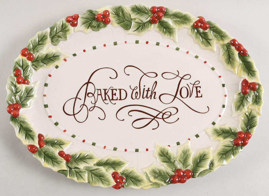 Baked with Love 13" Cookie Platter by Fitz & Floyd-1