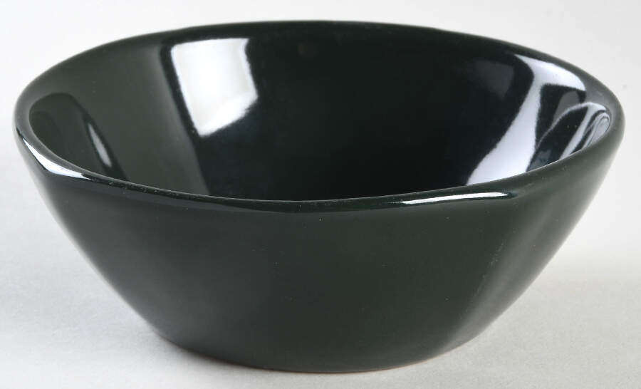 Plainsman Teal Coupe Cereal Bowl by Frankoma-1