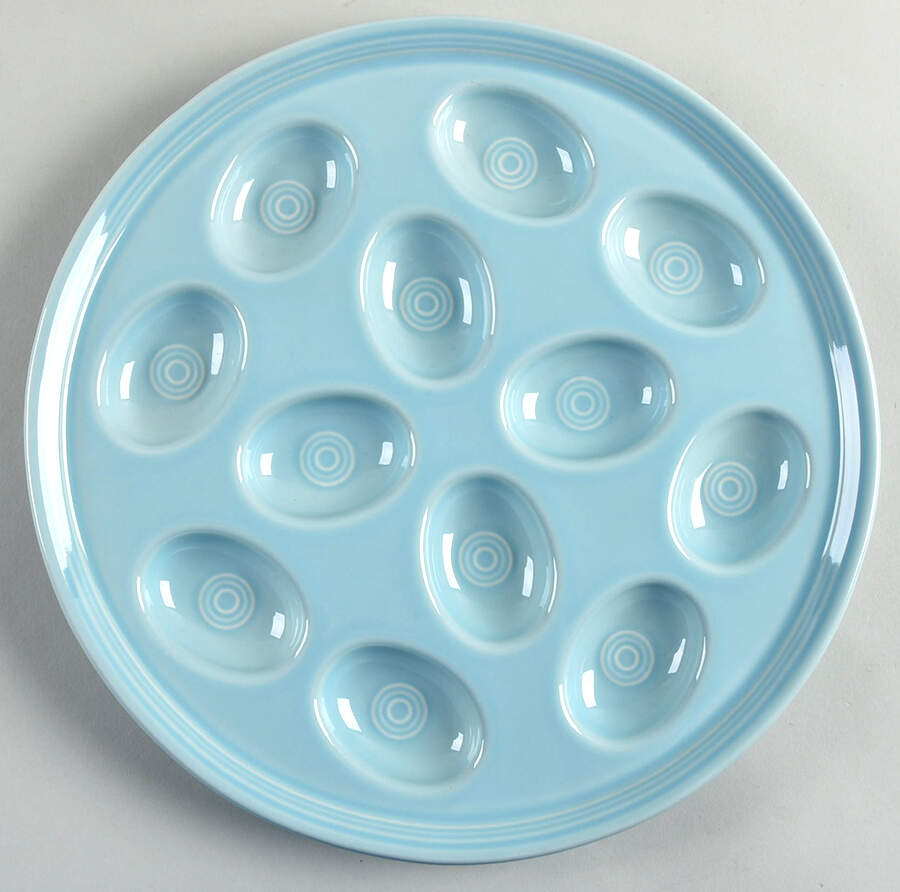 Fiesta Sky (Intro 2024) Deviled Egg Plate by Fiesta Tableware Company-1